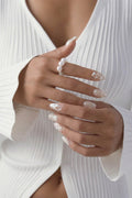 PEARLY GIRL - ALMOND PRESS-ON NAILS