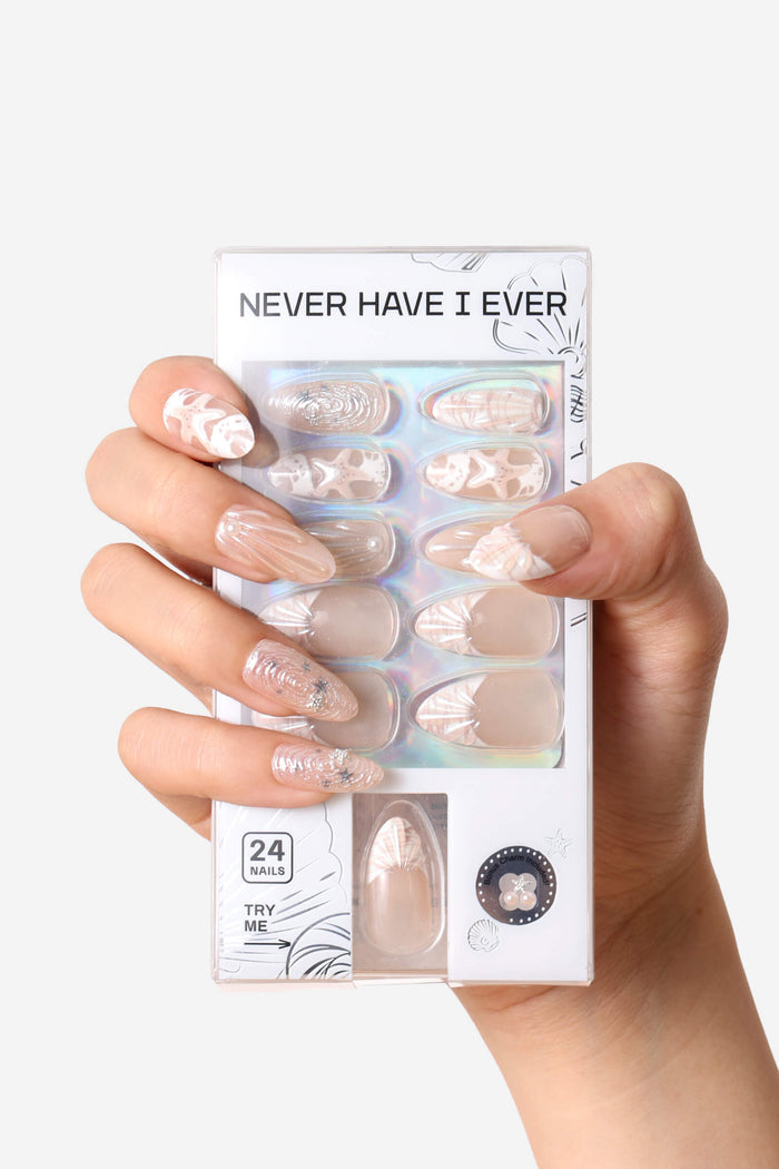 PEARLY GIRL - ALMOND PRESS-ON NAILS