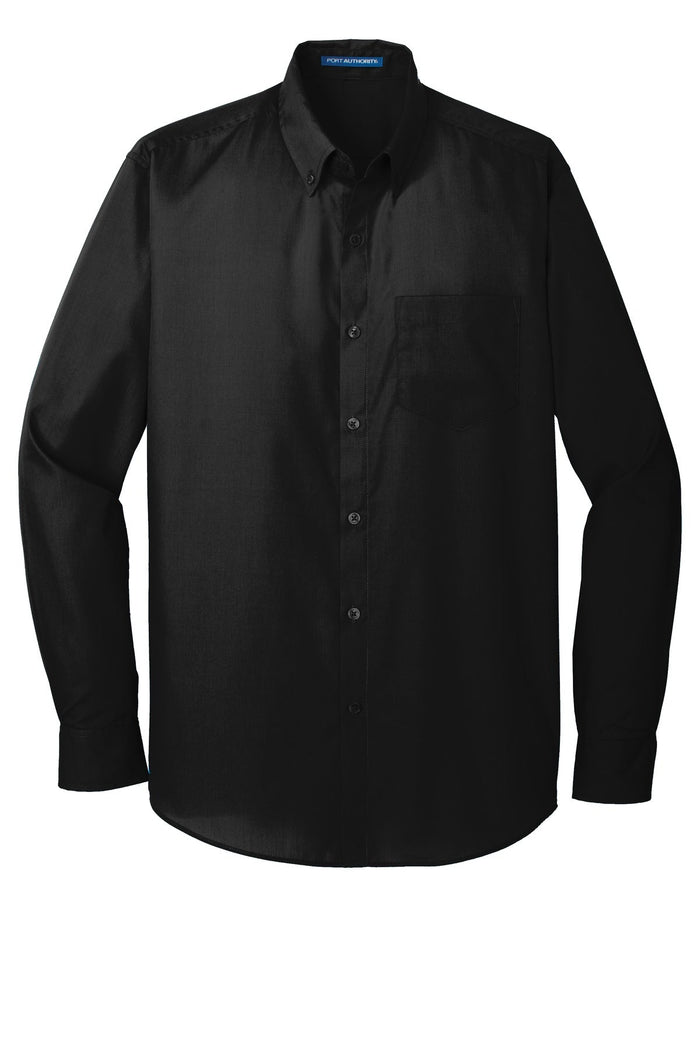 Port Authority W100 Long Sleeve Carefree Poplin Shirt