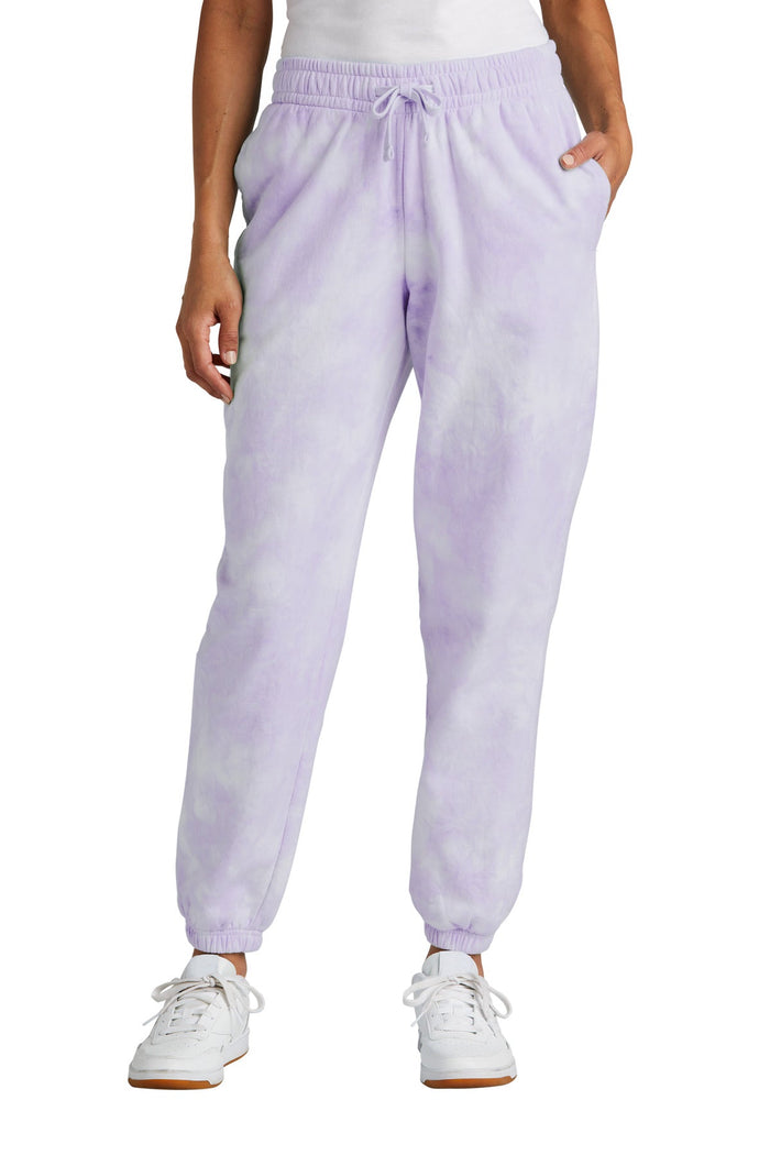 Port & Co LPC140P Women's Beach Wash Cloud Tie-Dye Sweatpant