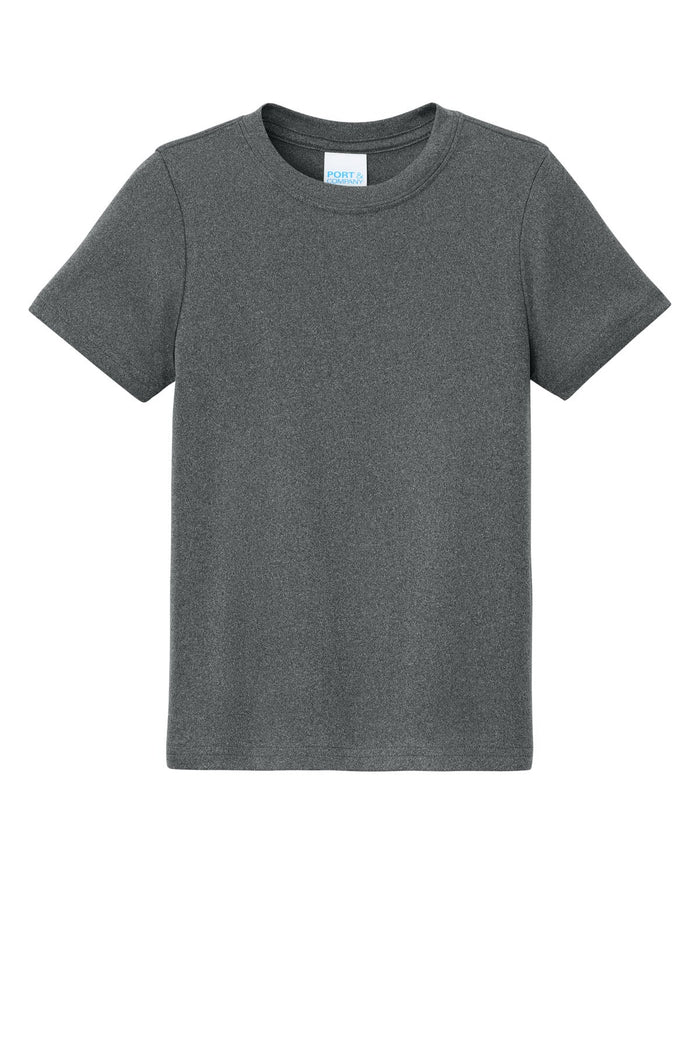Port & Co PC390Y Youth Heather Performance Tee