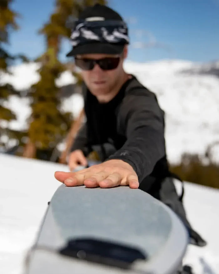 Pre-cut Nomad Splitboard Skins | Jones Pre-cut Nomad Splitboard Skins Jones Snowboards High Performance
