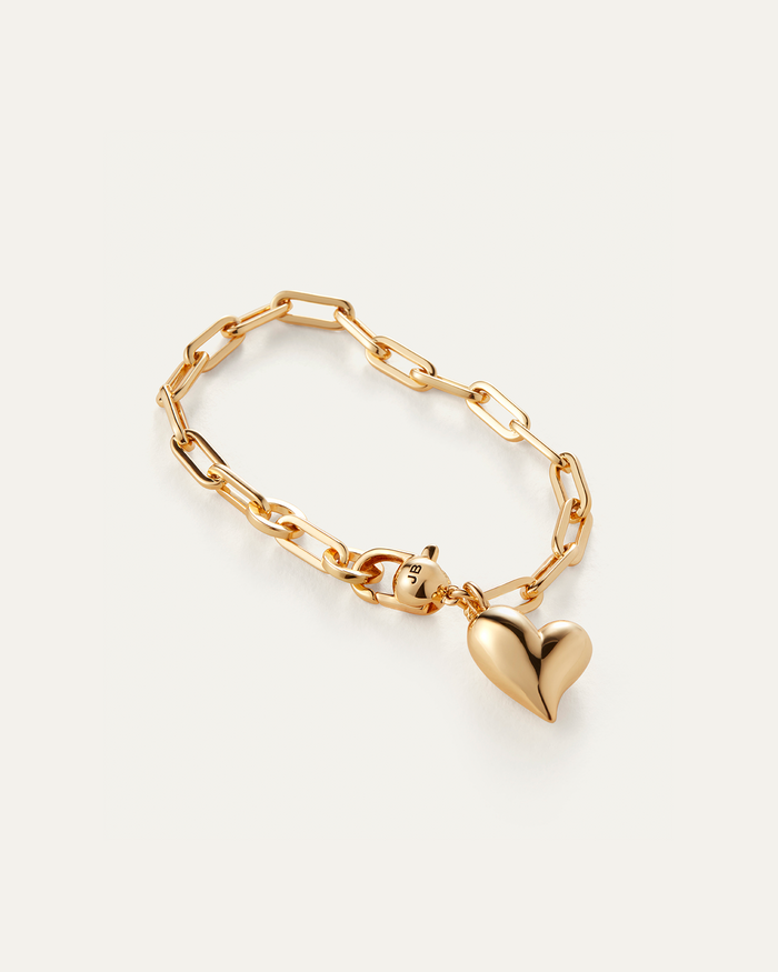 JENNY BIRD Puffy Heart Bracelet Gold Bracelet For Women