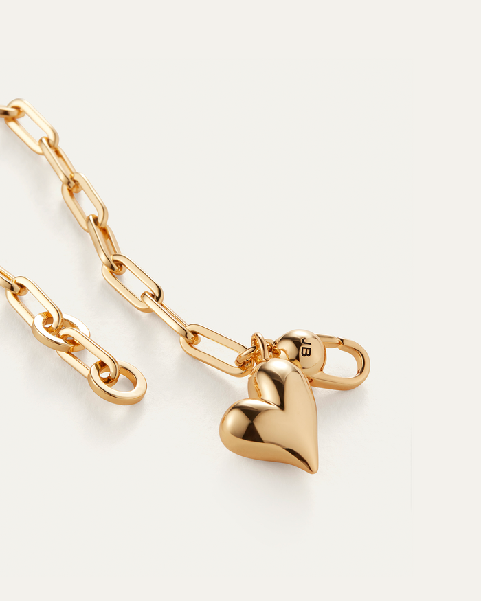 JENNY BIRD Puffy Heart Bracelet Gold Bracelet For Women