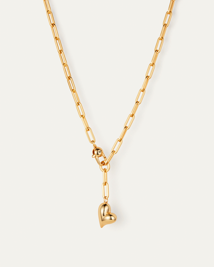 JENNY BIRD Puffy Heart Necklace Gold Necklace For Women