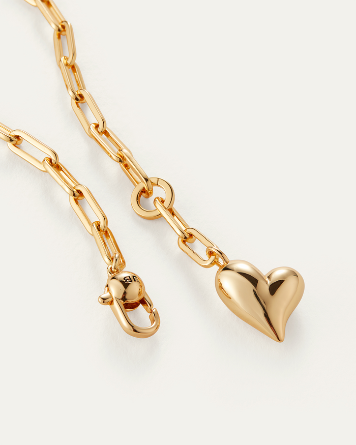 JENNY BIRD Puffy Heart Necklace Gold Necklace For Women