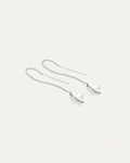 JENNY BIRD Puffy Heart Threader Earrings Silver Earrings For Women