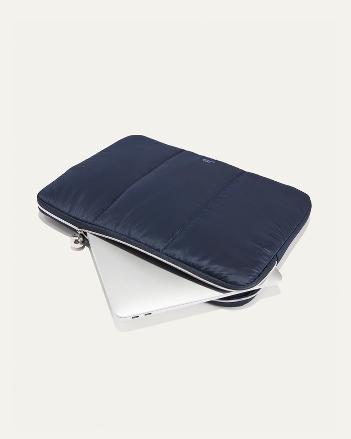 JENNY BIRD Puffy Laptop Sleeve - 13-14" Navy Laptop Sleeve For Women