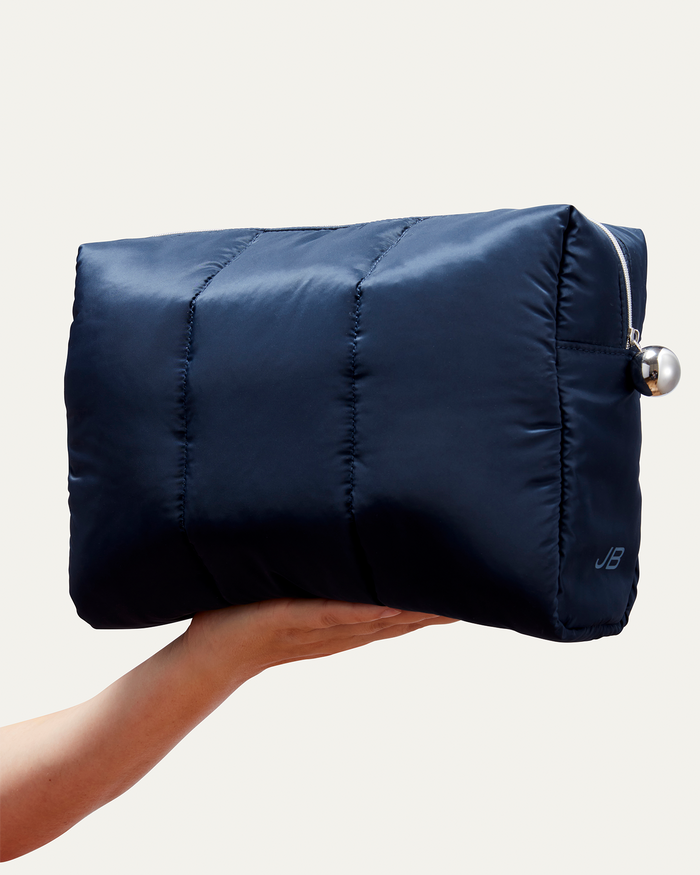 JENNY BIRD Puffy Pouch - Set of Three Navy Pouch For Women