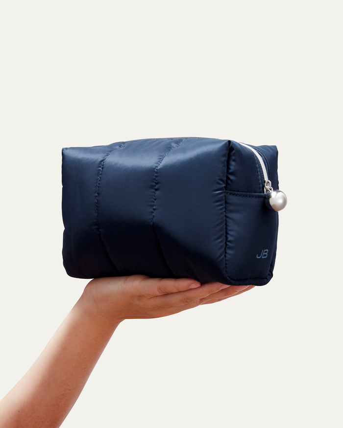 JENNY BIRD Puffy Pouch - Set of Three Navy Pouch For Women