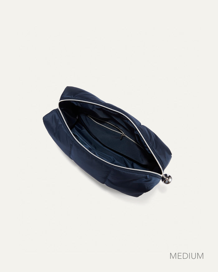 JENNY BIRD Puffy Pouch - Set of Three Navy Pouch For Women