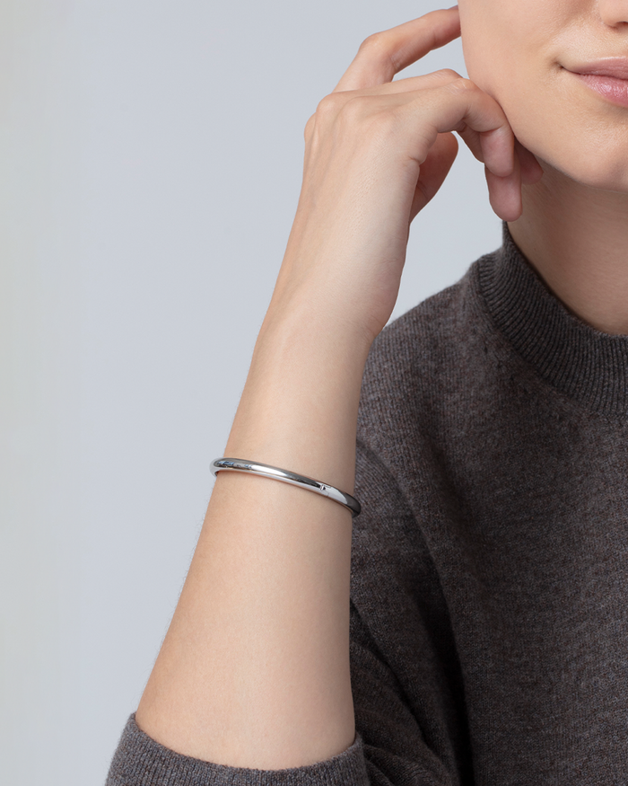 JENNY BIRD Waterproof Remi Bangle Silver Bangle For Women