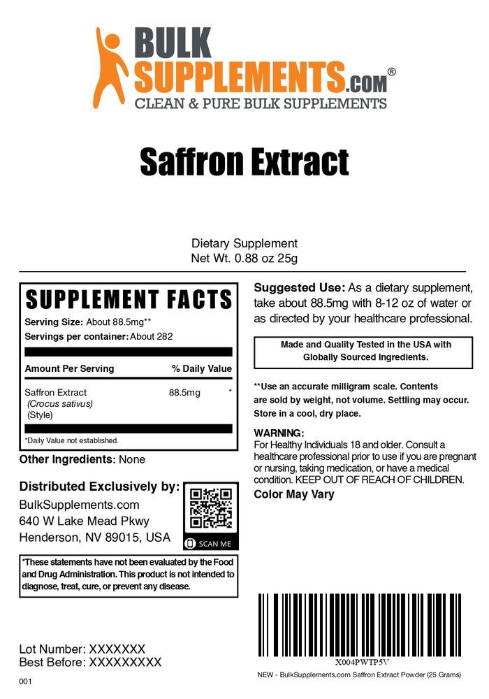 Saffron Extract Powder