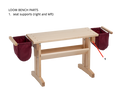 Seat Supports for Floor Loom Bench
