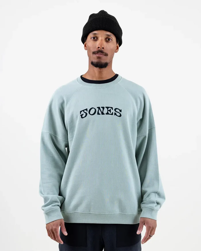 Sierra Organic Cotton Sweatshirt | Jones Sierra Organic Cotton Sweatshirt Jones Snowboards High Performance 7630949119681 J.26.HOM.CRW.BU.2S.1