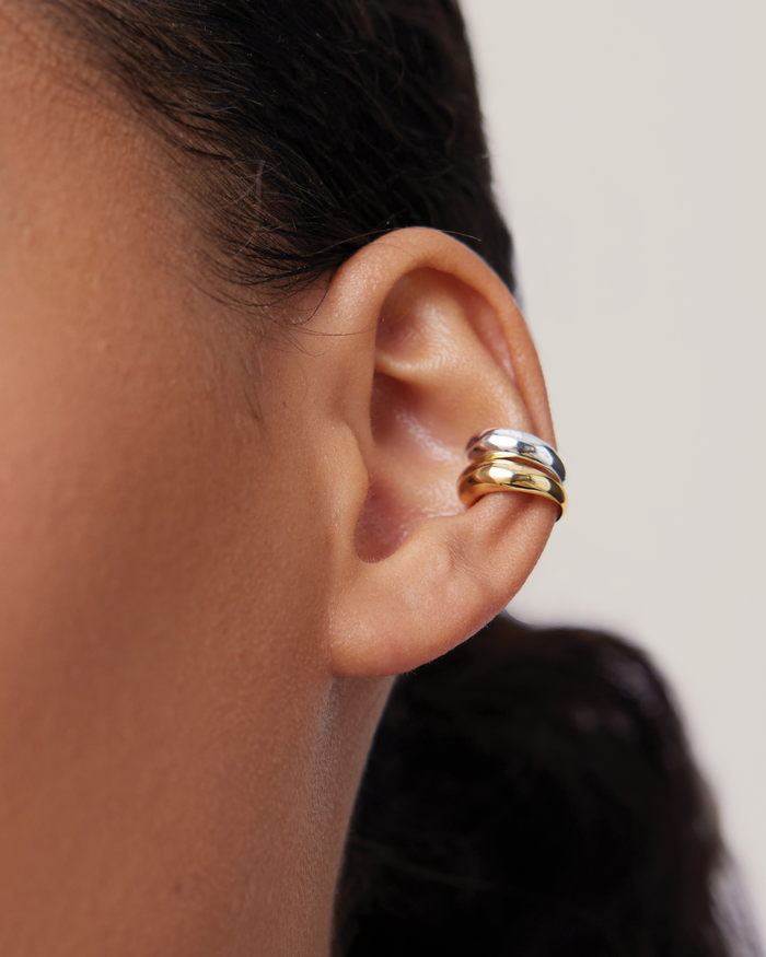 JENNY BIRD Sila Ear Cuff Set - Small Two Tone Ear Cuff For Women