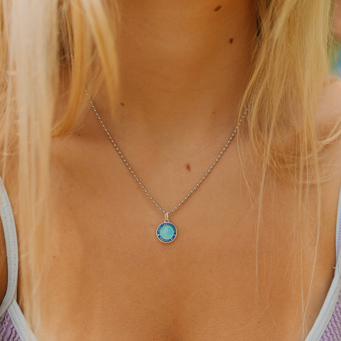 Small - Aqua / Royal Blue