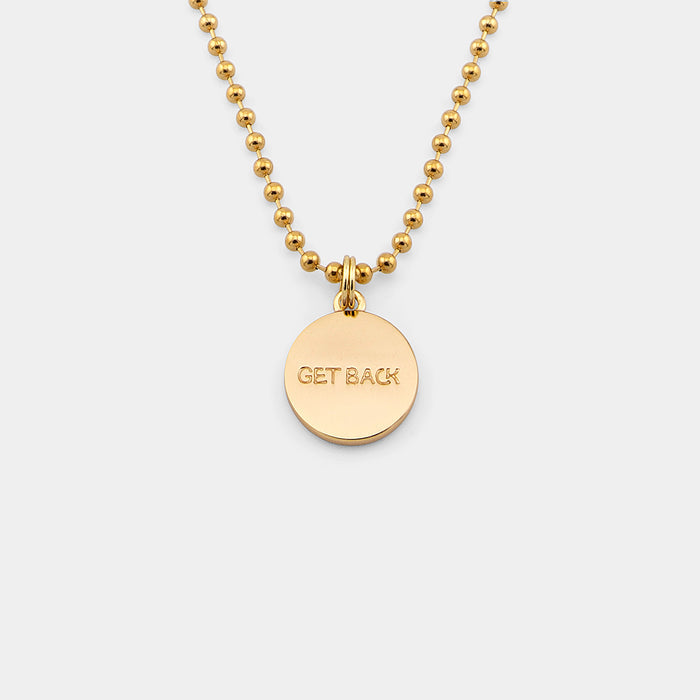 Small - Gold / White