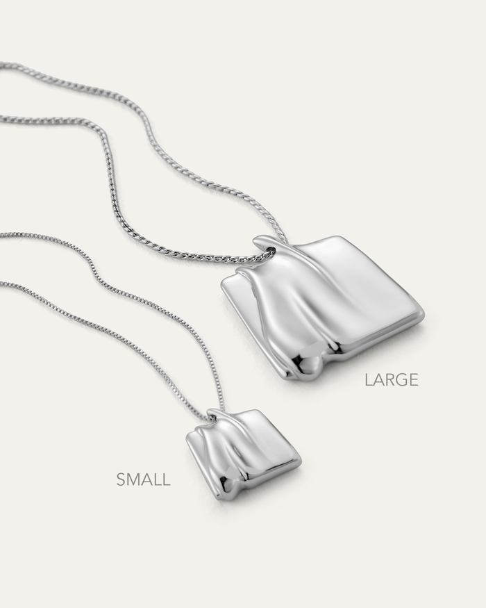JENNY BIRD Small Sundra Pendant Necklace Silver Pendant Necklace For Women
