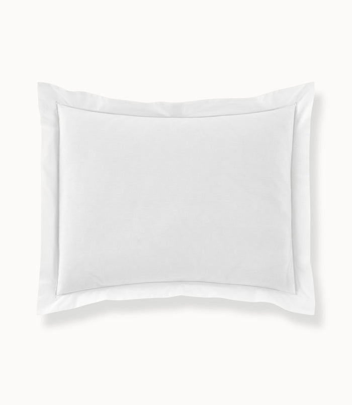 Soprano II Sham White with White Embroidered trim