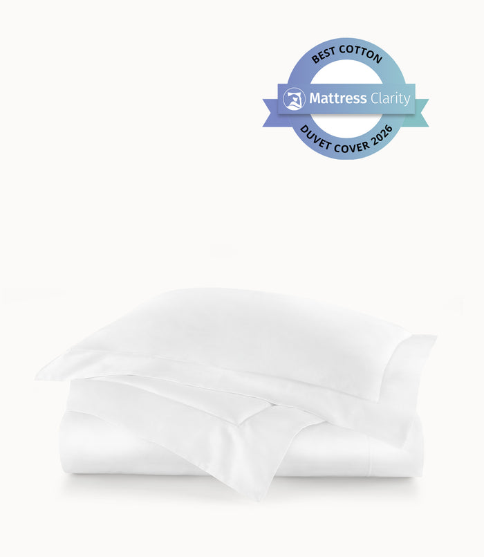 Soprano Sateen Duvet Cover, White