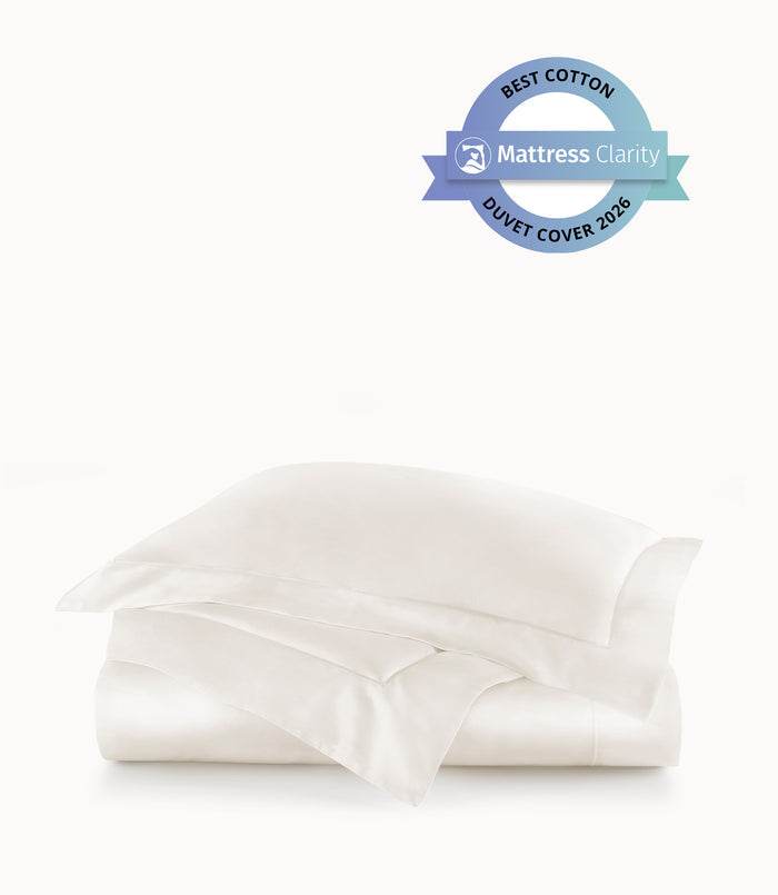 Soprano Sateen Duvet Cover, Platinum