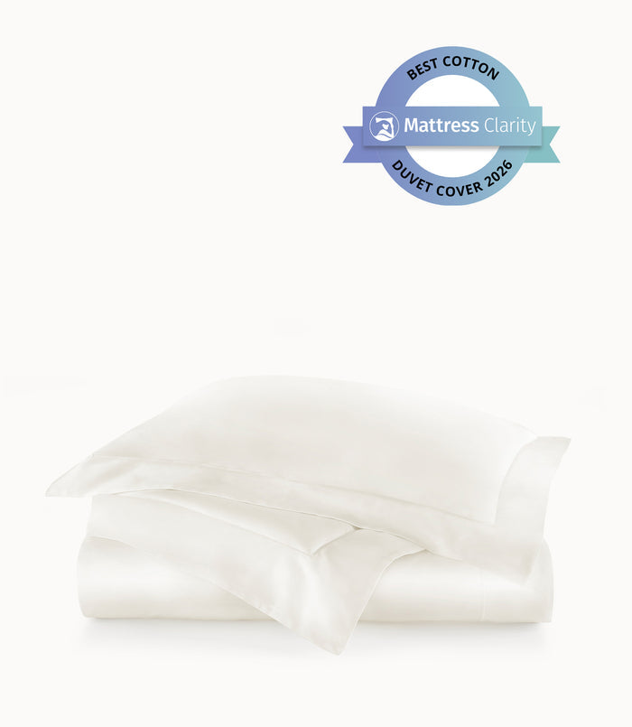 Soprano Sateen Duvet Cover, Ivory