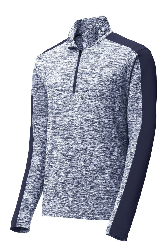 Sport-Tek ST397 PosiCharge Electric Heather Colorblock 1/4-Zip Pullover
