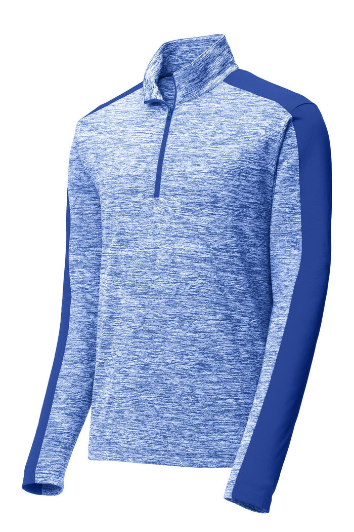 Sport-Tek ST397 PosiCharge Electric Heather Colorblock 1/4-Zip Pullover