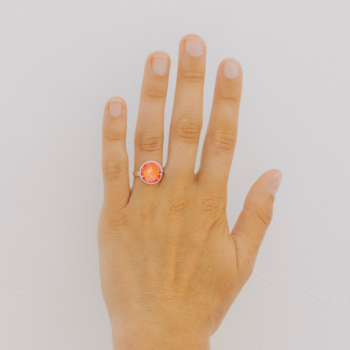 St. Christopher Ring - Red / Red