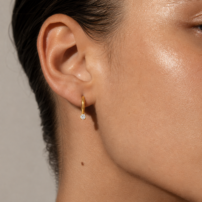 Studded Mini Hoop Earring