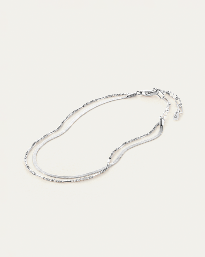JENNY BIRD Waterproof Surfside Anklet Silver Anklet For Women