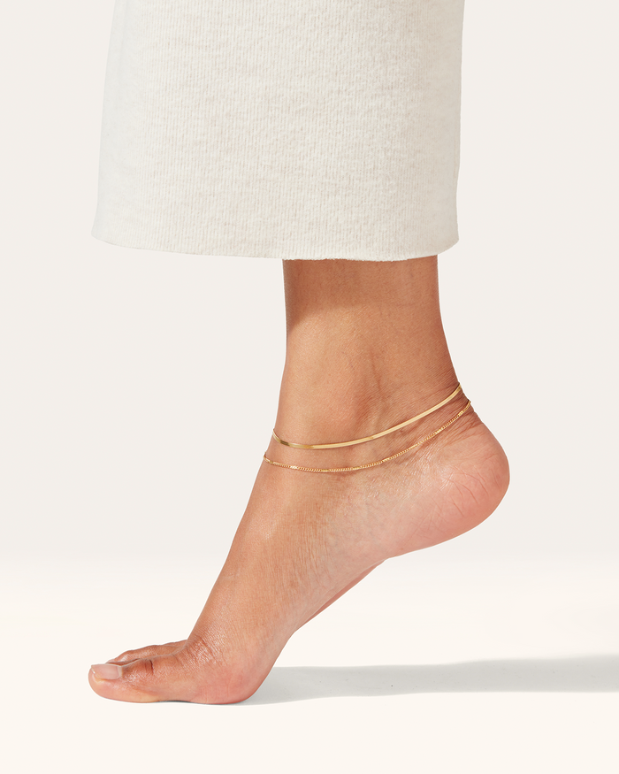 JENNY BIRD Waterproof Surfside Anklet Gold Anklet For Women