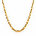 Sylvie Round Box Chain Necklace — Mid-Length Necklace