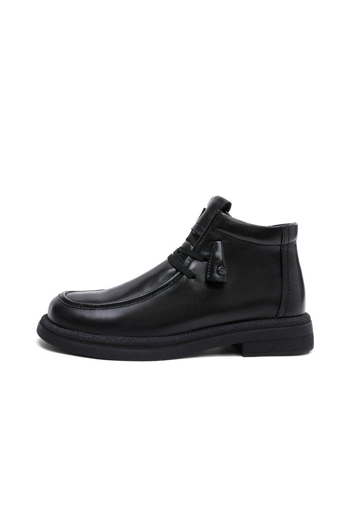 Tassel-Detail Lace-Up Shoe - Black