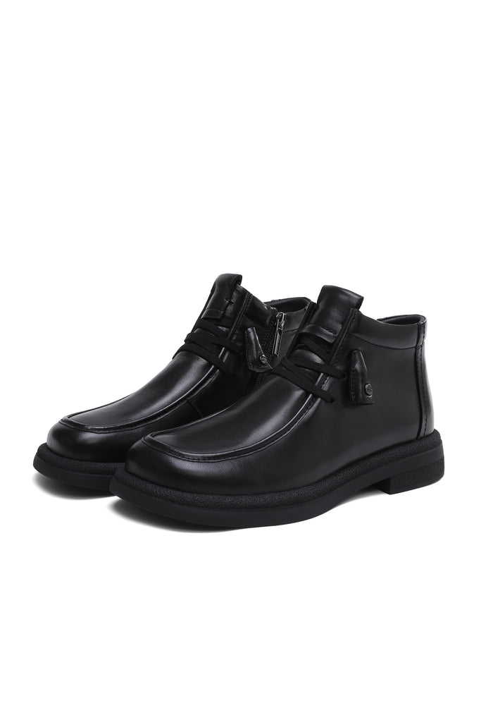 Tassel-Detail Lace-Up Shoe - Black