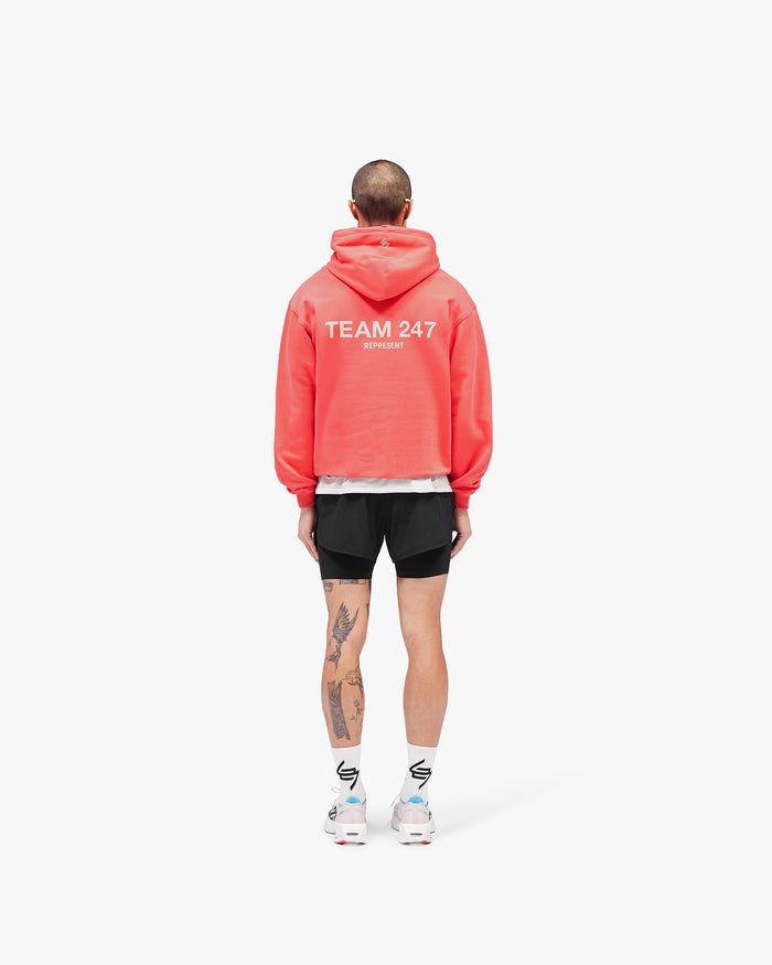 Team 247 Oversized Hoodie - Racing Red