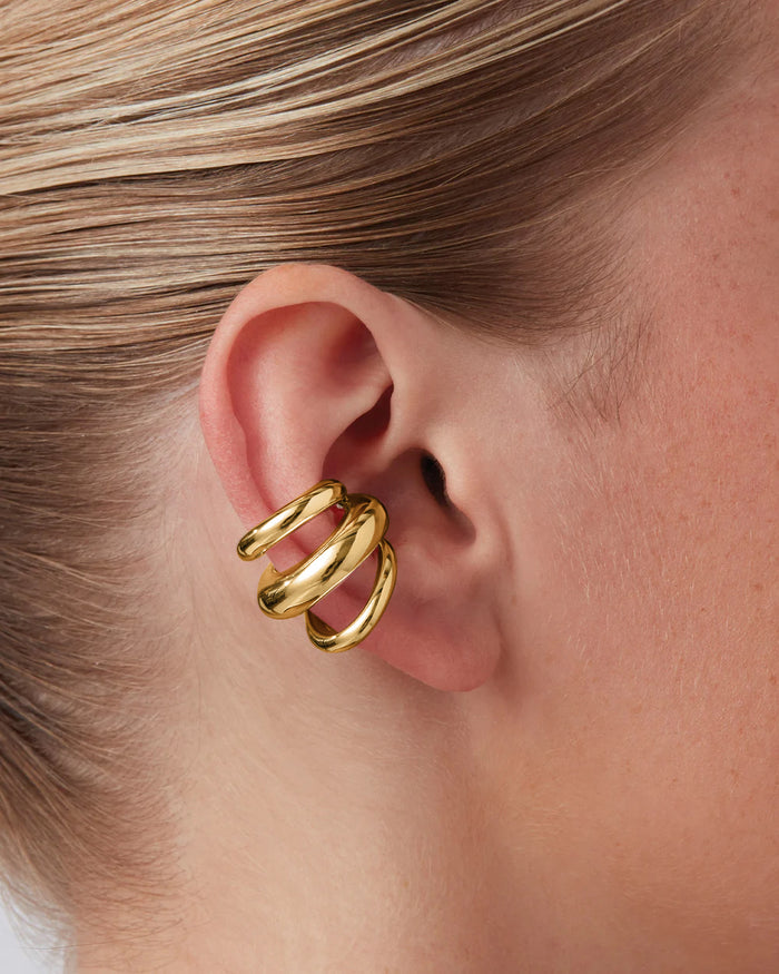 JENNY BIRD Tome Triple Ear Cuff Gold Ear Cuff For Women