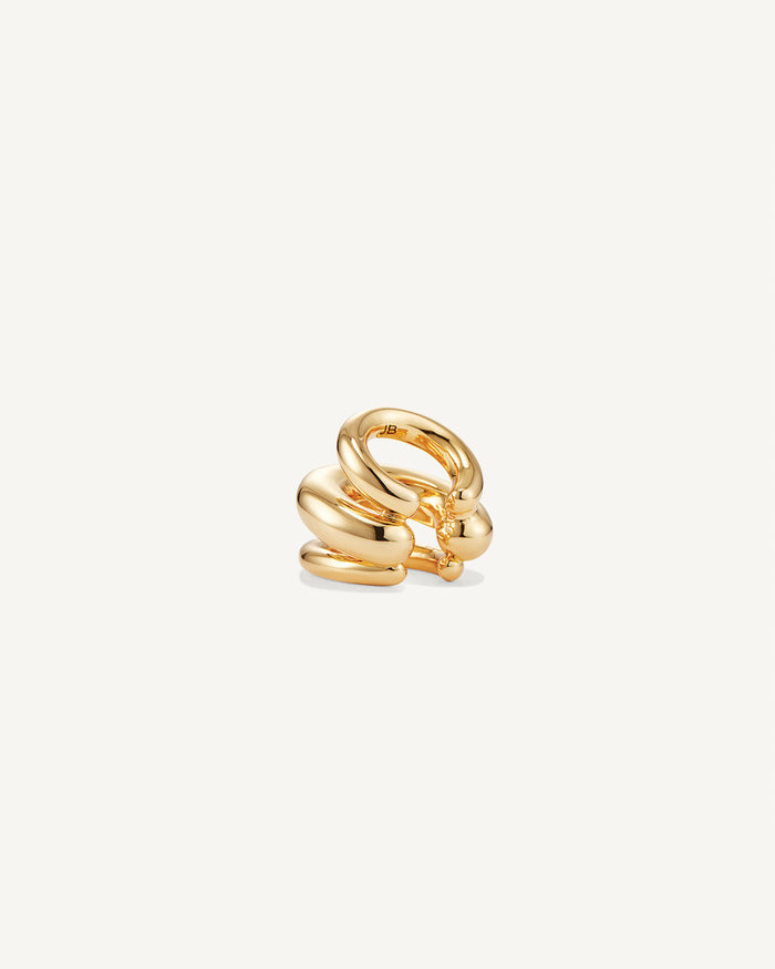 JENNY BIRD Tome Triple Ear Cuff Gold Ear Cuff For Women