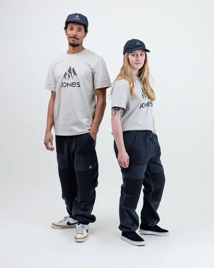 Truckee Organic Cotton Tee | Jones Truckee Organic Cotton Tee Jones Snowboards High Performance 7630949121813 J.26.TEM.TRT.GY.XXS.1