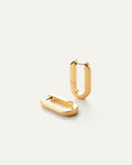 JENNY BIRD U-Link Hinged Gold Waterproof Hoop Earrings For Women