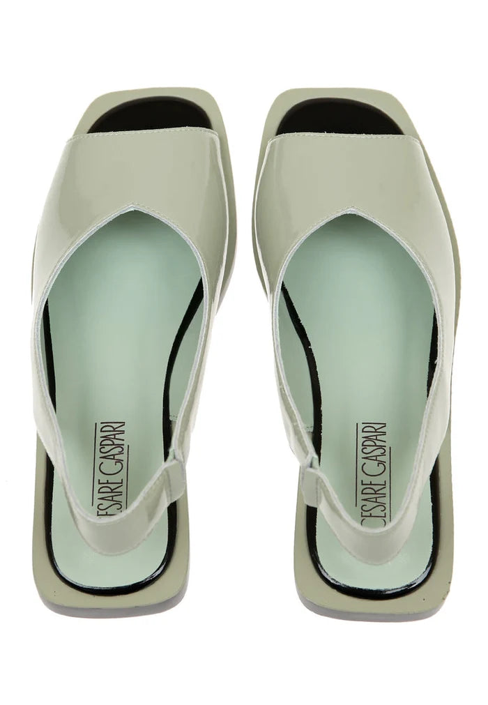 A pair of stylish leather open toe sandals, the perfect urban footwear for summer fashion.