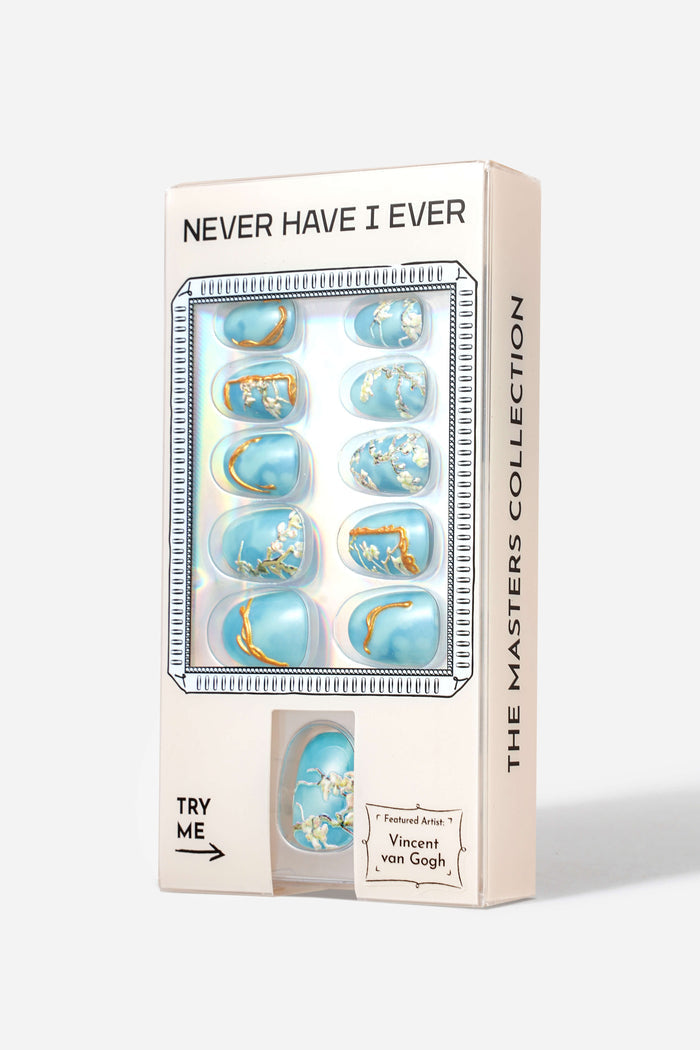 VAN GOGH ALMOND BLOSSOM - SHORT OVAL PRESS-ON NAILS