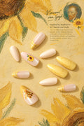 VAN GOGH SUNFLOWERS – ALMOND PRESS-ON NAILS