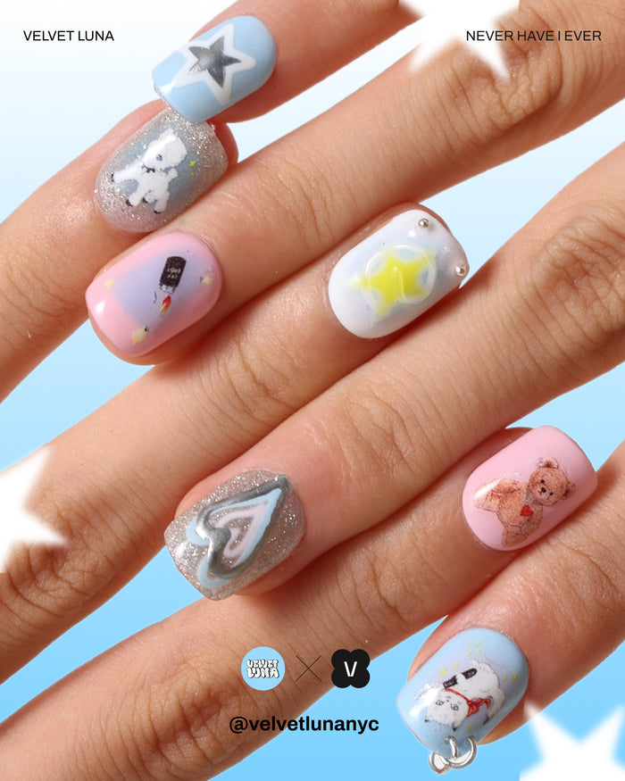 Velvet Luna And Her Friends - Press-On Nail - NEVER HAVE I EVER