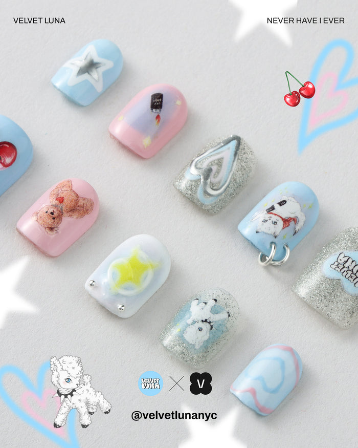Velvet Luna And Her Friends - Press-On Nail - NEVER HAVE I EVER