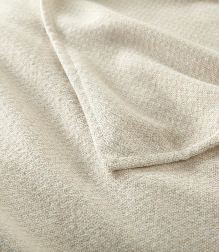 corner detail on throw blanket, Linen