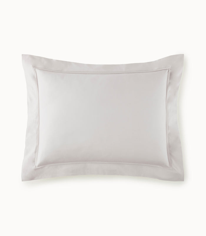 virtuoso sateen pillow sham in Platinum