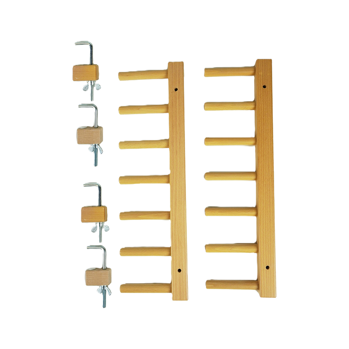 warping post set and clamps