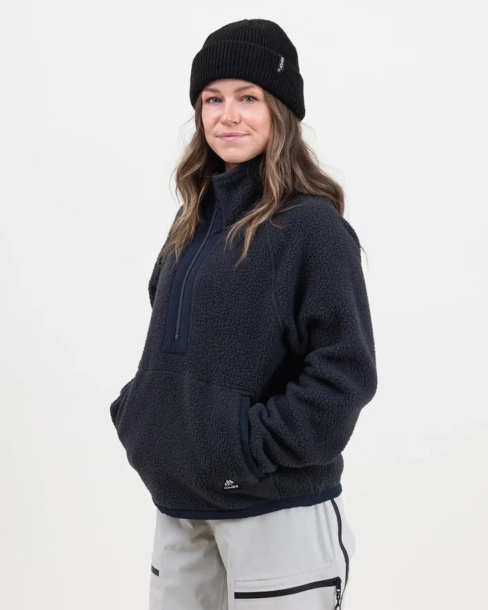 Women’s Campfire Recycled Sherpa Fleece Pullover | Jones Women’s Campfire Recycled Sherpa Fleece Pullover Jones Snowboards High Performance